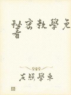 秘密教学免费观看封面
