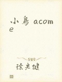 小鸟 acome