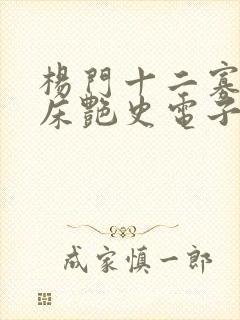 杨门十二寡妇肉床艳史电子书封面