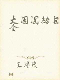 大团圆结目录大全