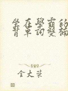 坐在学霸的鸡上背单词双楠