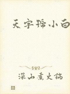 天字号小白脸