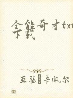 全能奇才txt下载