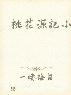 桃花源记小说封面