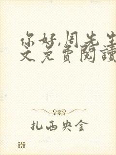 你好,周先生全文免费阅读小说封面