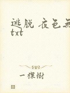 逃脱 夜色无边txt封面