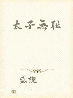 太子无耻封面