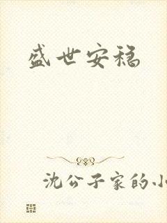 盛世安稳封面