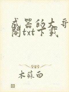 成器的大哥笔趣阁txt下载