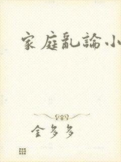 家庭乱论小说封面
