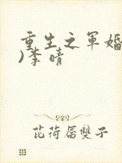 重生之军婚(h)李晴封面