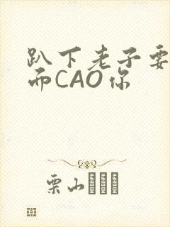 趴下老子要从后面CAO你