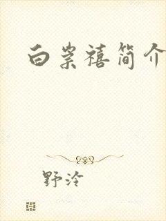 白崇禧简介