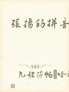 张扬的拼音