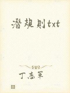 潜规则txt封面