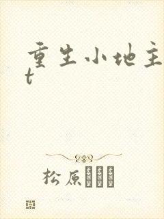 重生小地主txt封面