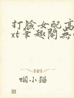 打脸女配高攀txt笔趣阁无弹窗封面