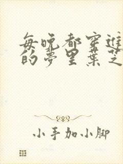 每晚都穿进男神的梦里叶芝琴小说