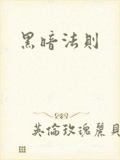 黑暗法则封面