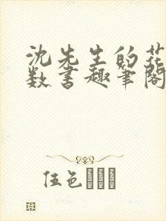 沈先生的花式调数书趣笔阁封面