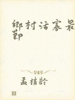 乡村活寡最新章节