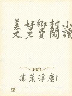 美好乡村小说全文免费阅读