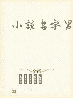 小说名字男生