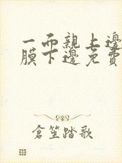 一面亲上边一面膜下边免费阅读