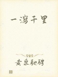 一泻千里封面