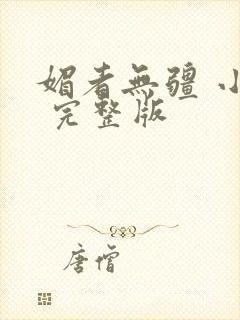 媚者无疆 小说 完整版封面
