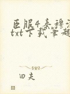 臣服4秦穆沈流txt下载笔趣阁封面