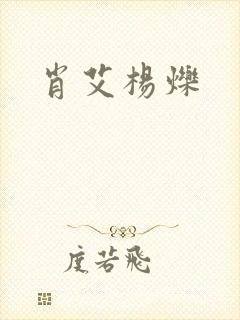 肖艾杨烁