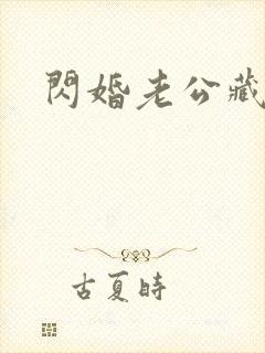 闪婚老公藏不住
