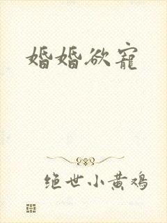 婚婚欲宠封面