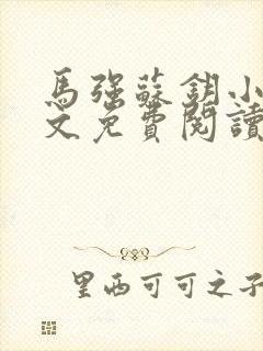 马强苏钥小说全文免费阅读最新章节封面