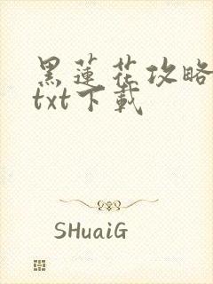 黑莲花攻略手册txt下载