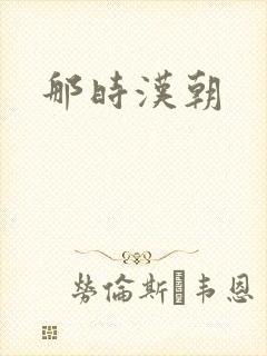 那时汉朝