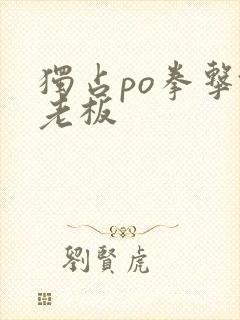 独占po拳击馆老板