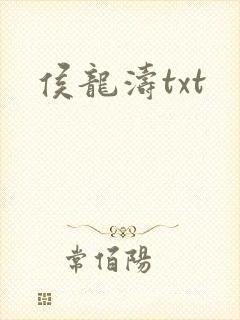 侯龙涛txt封面
