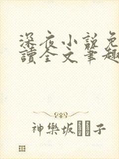深夜小说免费阅读全文笔趣阁封面