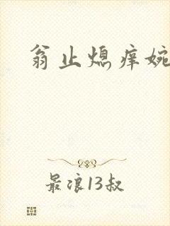 翁止熄痒婉燕封面