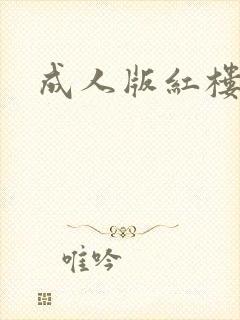 成人版红楼梦封面
