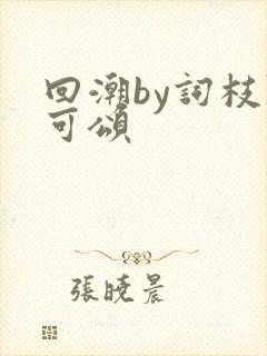回潮by词枝陈可颂封面