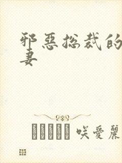 邪恶总裁的娇宠妻