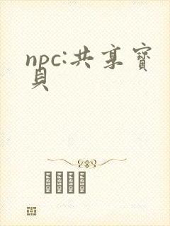 npc:共享宝贝