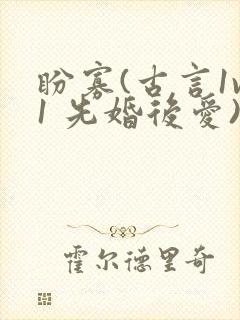 盼寡(古言1v1 先婚后爱)