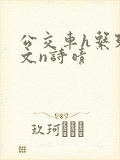 公交车h系列辣文n诗晴