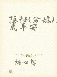 隐秘(公媳)岁岁平安