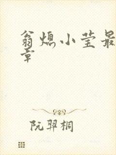 翁熄小莹最新节章