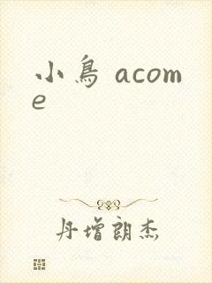 小鸟 acome